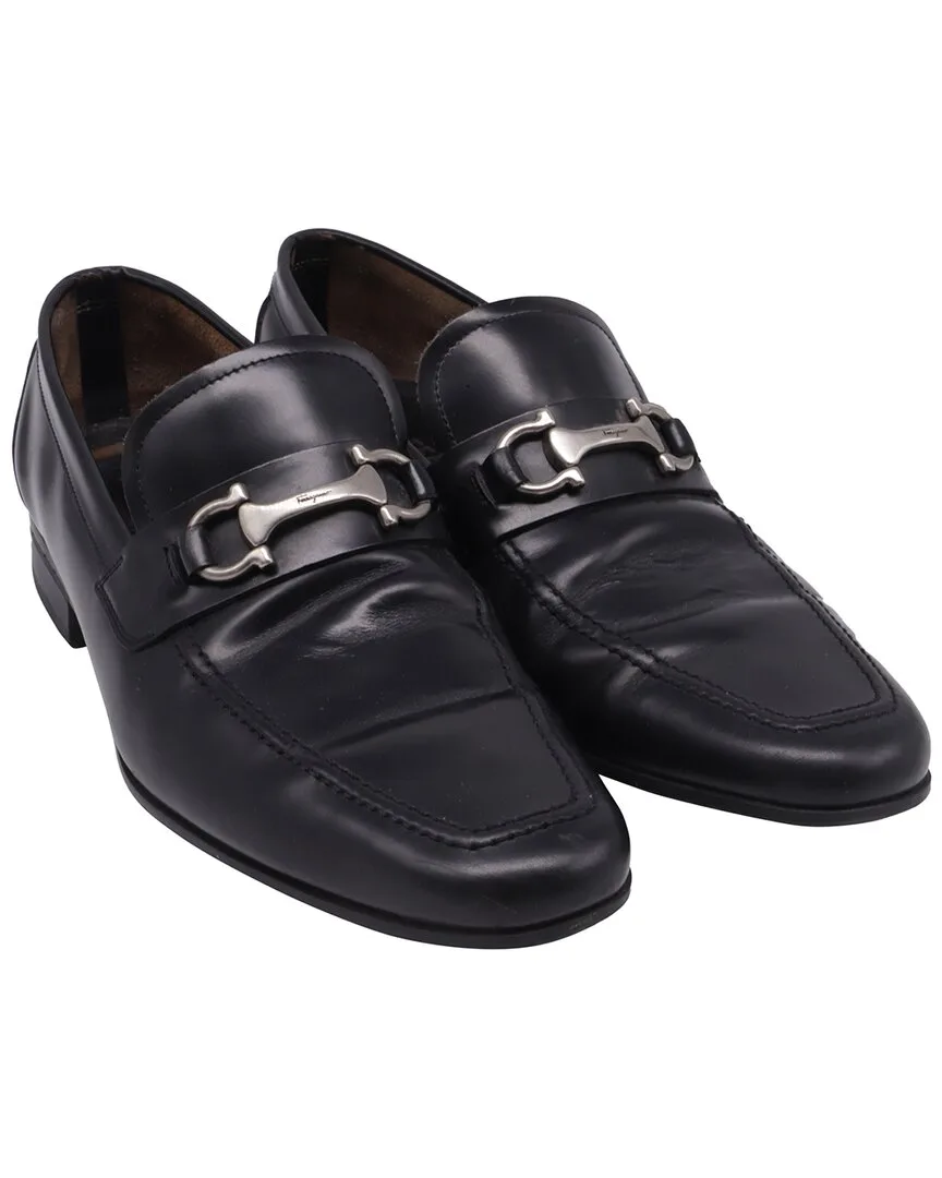 Leather Gancini Loafer (authentic Pre-Loved) by Ferragamo