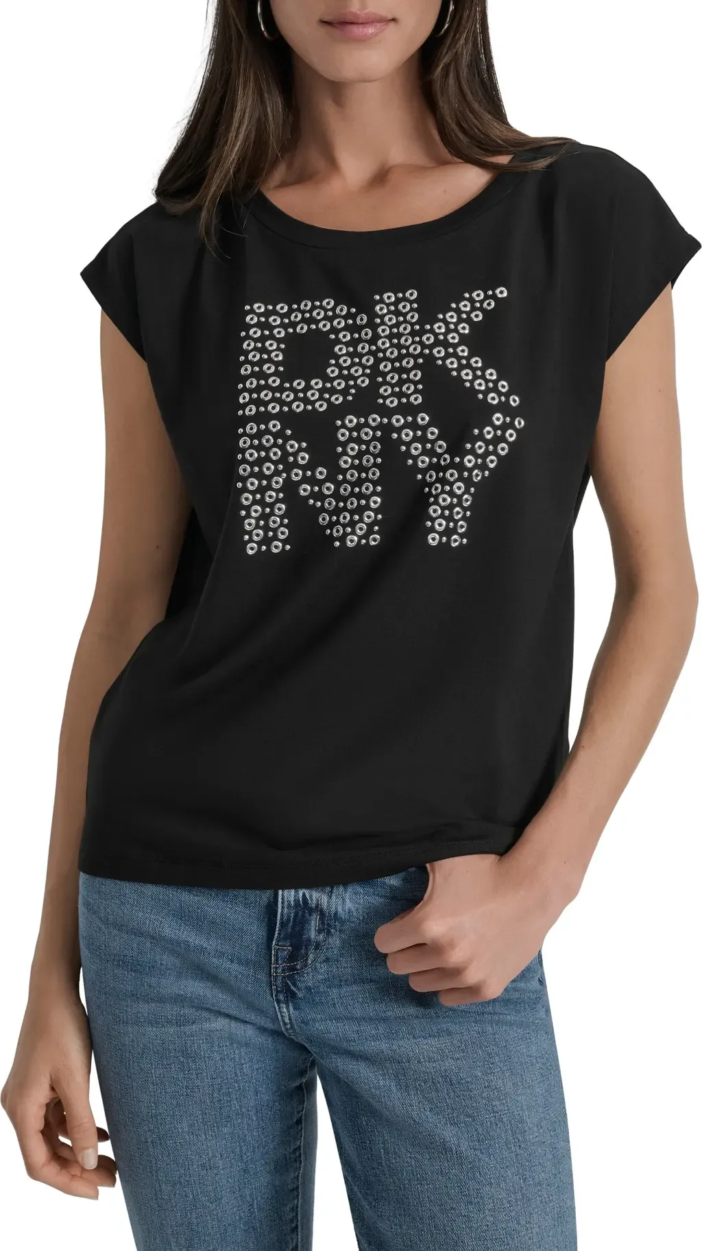 Grommet Logo T-Shirt by DKNY