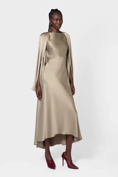 Koda Brushed Silk Midi Dress by Roksanda