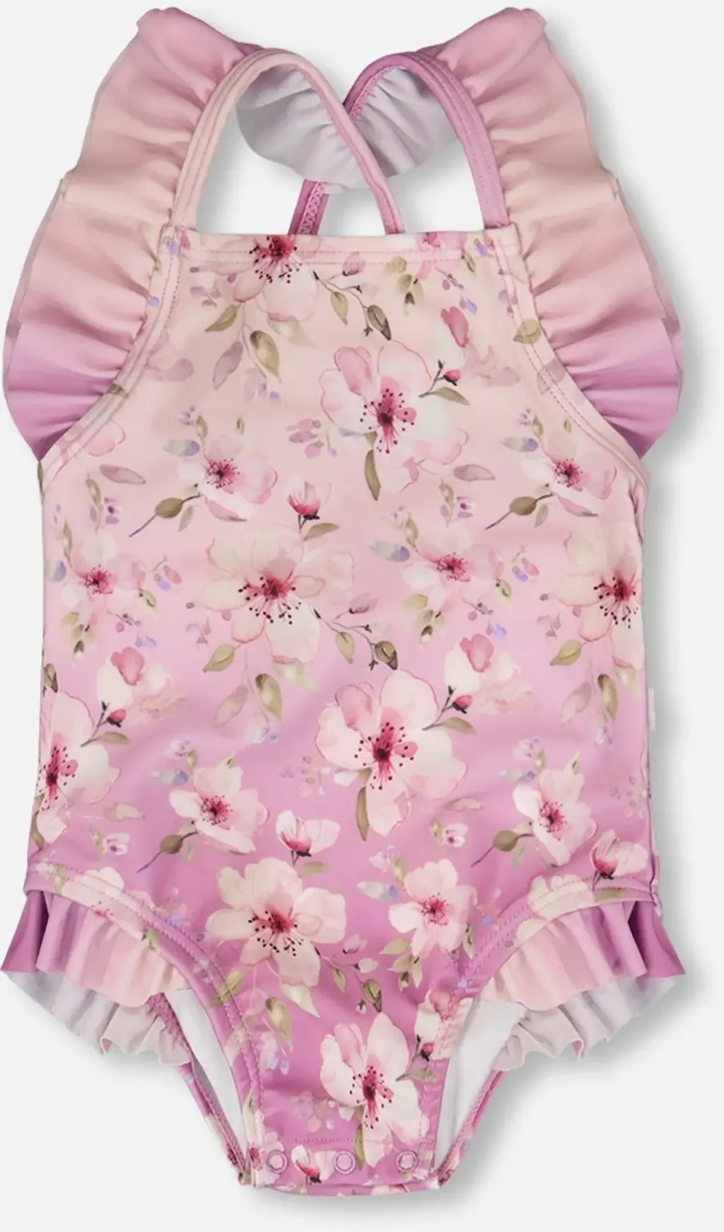 One-Piece Ruffle Flower Swimsuit by Deux par Deux