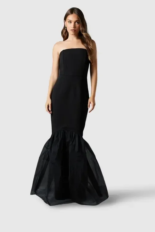 Strapless Fishtail Maxi Dress by Coast