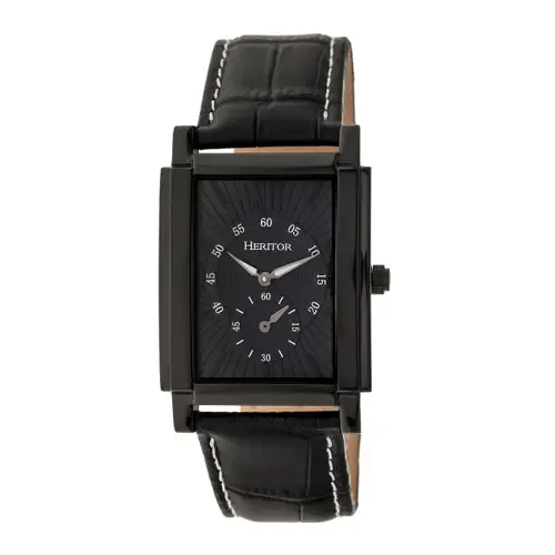 Frederick Leather-Band Watch by Heritor Automatic