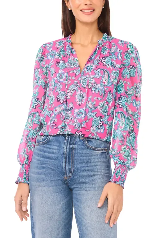 Split Neck Top by CeCe