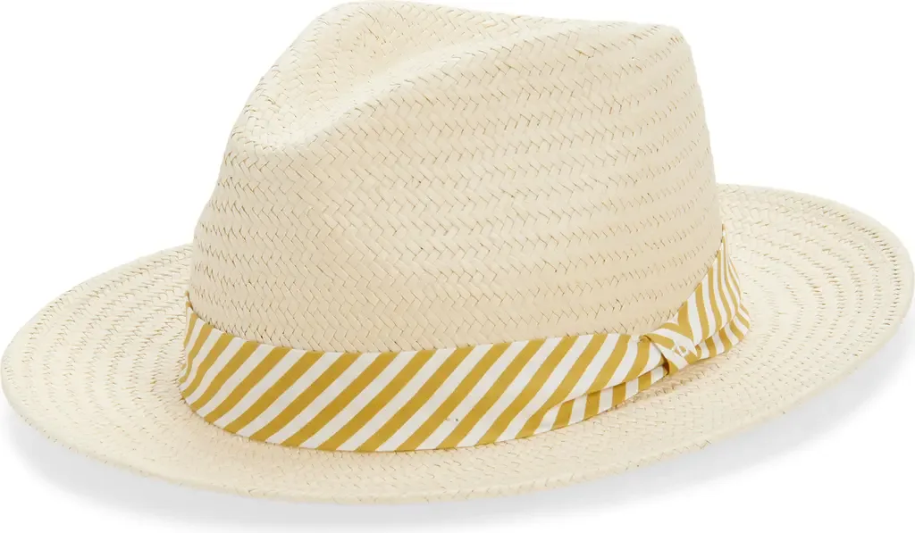 Packable Straw Fedora by rag & bone