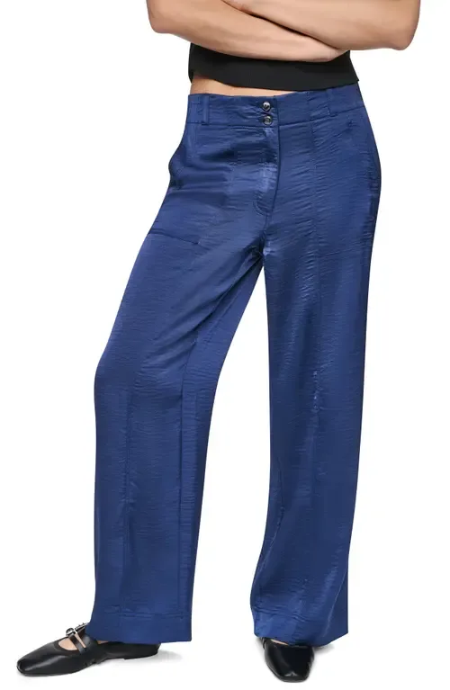Wide Leg Glazed Pants by DKNY