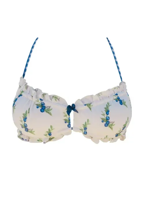 Blueberry Pie Bikini Top by Ivy Swimwear
