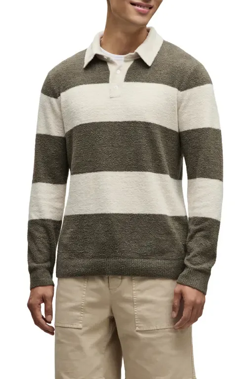 CozyChic® Lite Rugby Pajama Polo Sweater by barefoot dreams