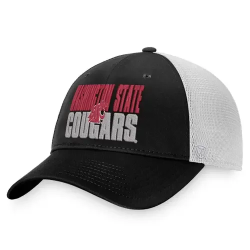 Top of the World Washington State Cougars Stockpile Trucker Snapback Hat by TOP OF THE WORLD