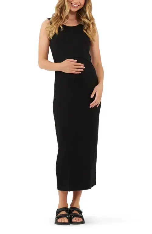 Rib Maxi Nursing Dress by Ripe Maternity