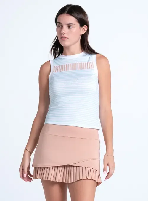 Riviera Stripe Muscle Tank by Lucky in Love
