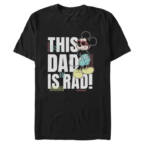 This Dad Is Rad Short Sleeve Graphic T-Shirt by Mickey & Friends