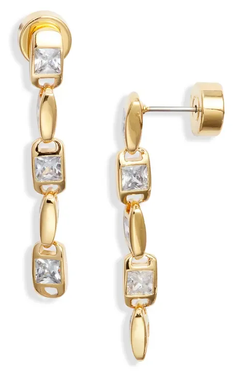 Cubic Zirconia Linear Drop Earrings by Nordstrom