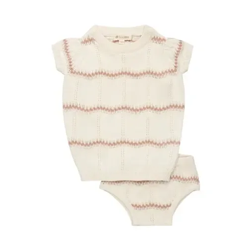 Looms Holland Collection Wave Knit 2 Piece Set by Ely's & Co.