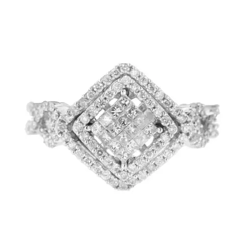 14KT White Gold Diamond Composite Ring by Haus of Brilliance