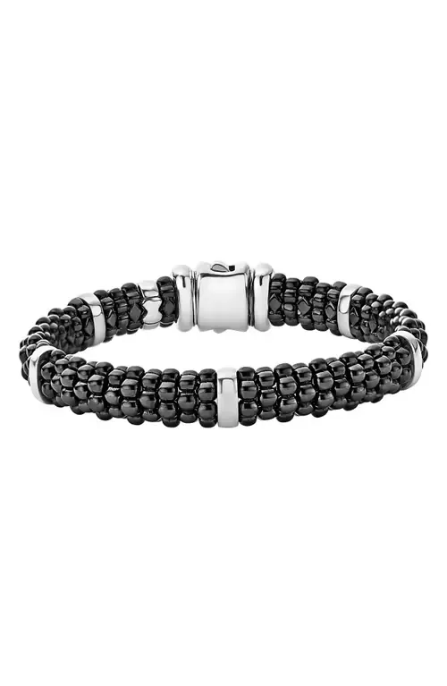 Black Caviar Station Bracelet by LAGOS
