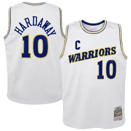 Mitchell & Ness Tim Hardaway Golden State Warriors 1990-91 Hardwood Classics Swingman Throwback Home Jersey by Mitchell & Ness