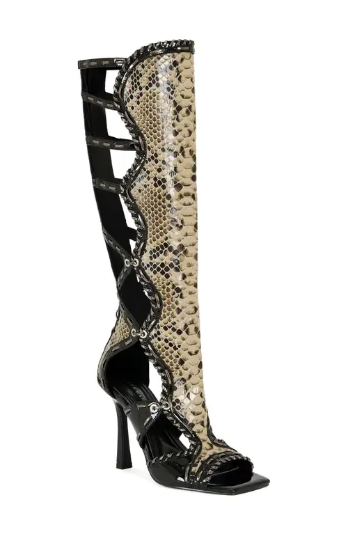 Indrani Snake Gladiator Boot by AZALEA WANG