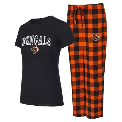 Concepts Sport Cincinnati Bengals Avondale T-Shirt & Pants Flannel PJ Set by CONCEPTS SPORT