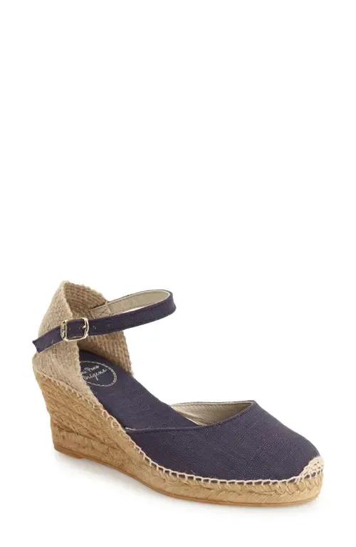 Toni Pons Caldes Linen Wedge Sandal by Toni Pons