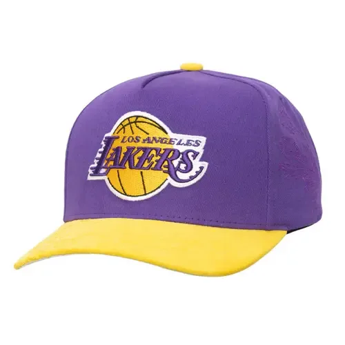 Mitchell & Ness Purple/Gold Los Angeles Lakers May Flowers Adjustable Hat by Mitchell & Ness