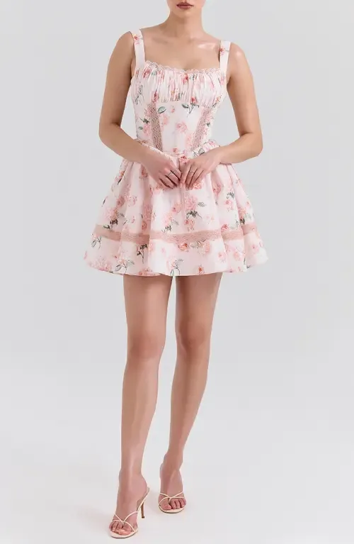 Kimmie Floral Minidress by HOUSE OF CB