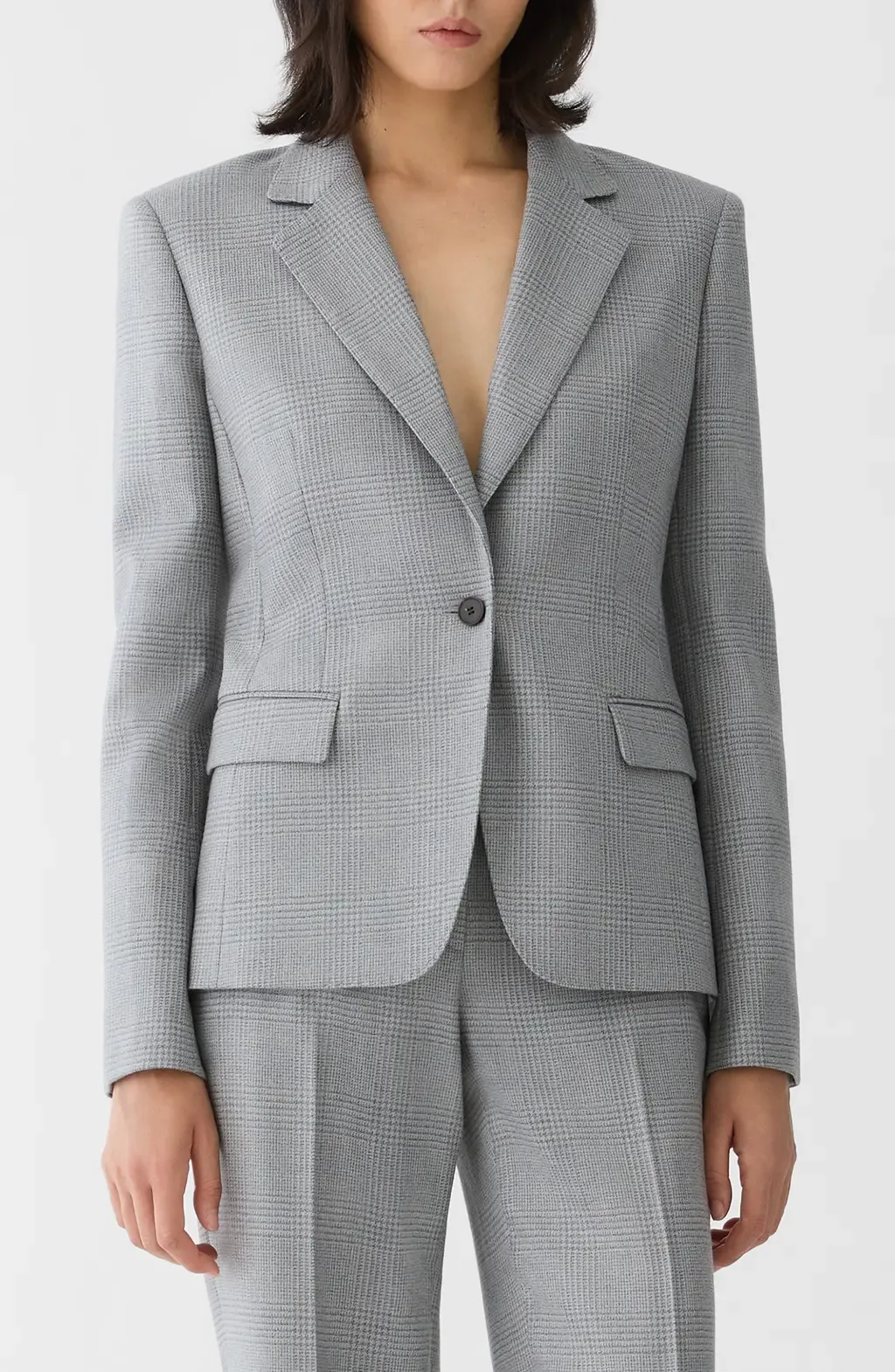 Single Button Wool Blazer by Lafayette 148 New York
