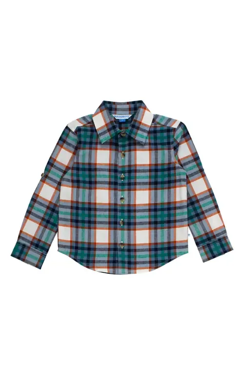 Peyton Plaid Cotton Button-Up Shirt by RuggedButts