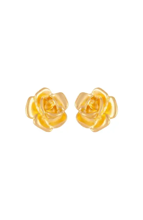 1990s Vintage Rose Earrings by Susan Caplan