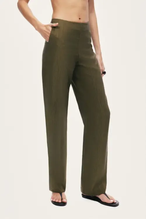 Straight-Leg Tailored Pants by Nocturne