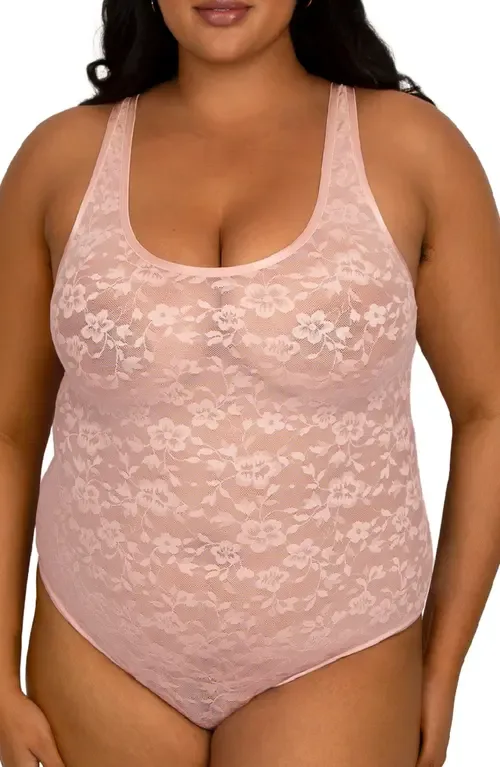 No-Show Lace Bodysuit by Curvy Couture