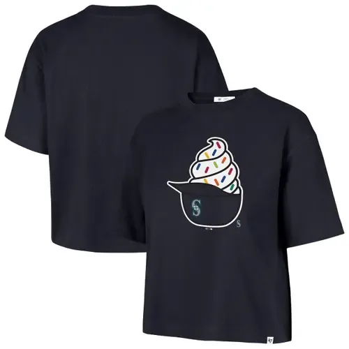 '47 Navy Seattle Mariners Ice Cream Helmet T-Shirt by '47