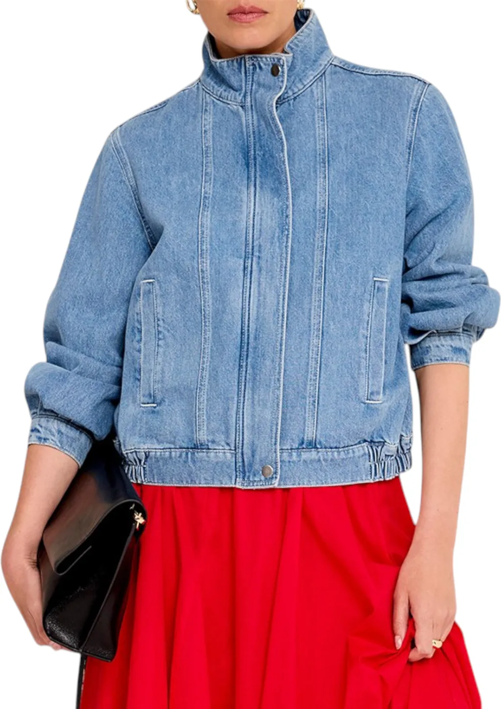 Denim Bomber Jacket by MINT VELVET