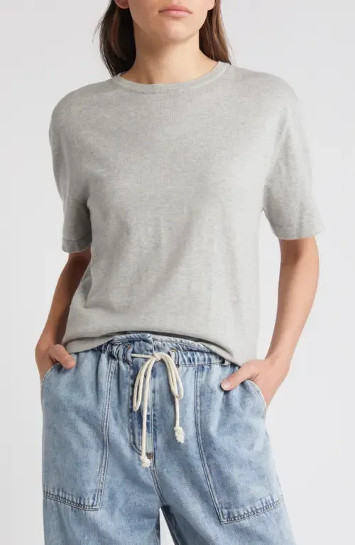 Avery Short Sleeve Cotton & Cashmere Sweater by Rails