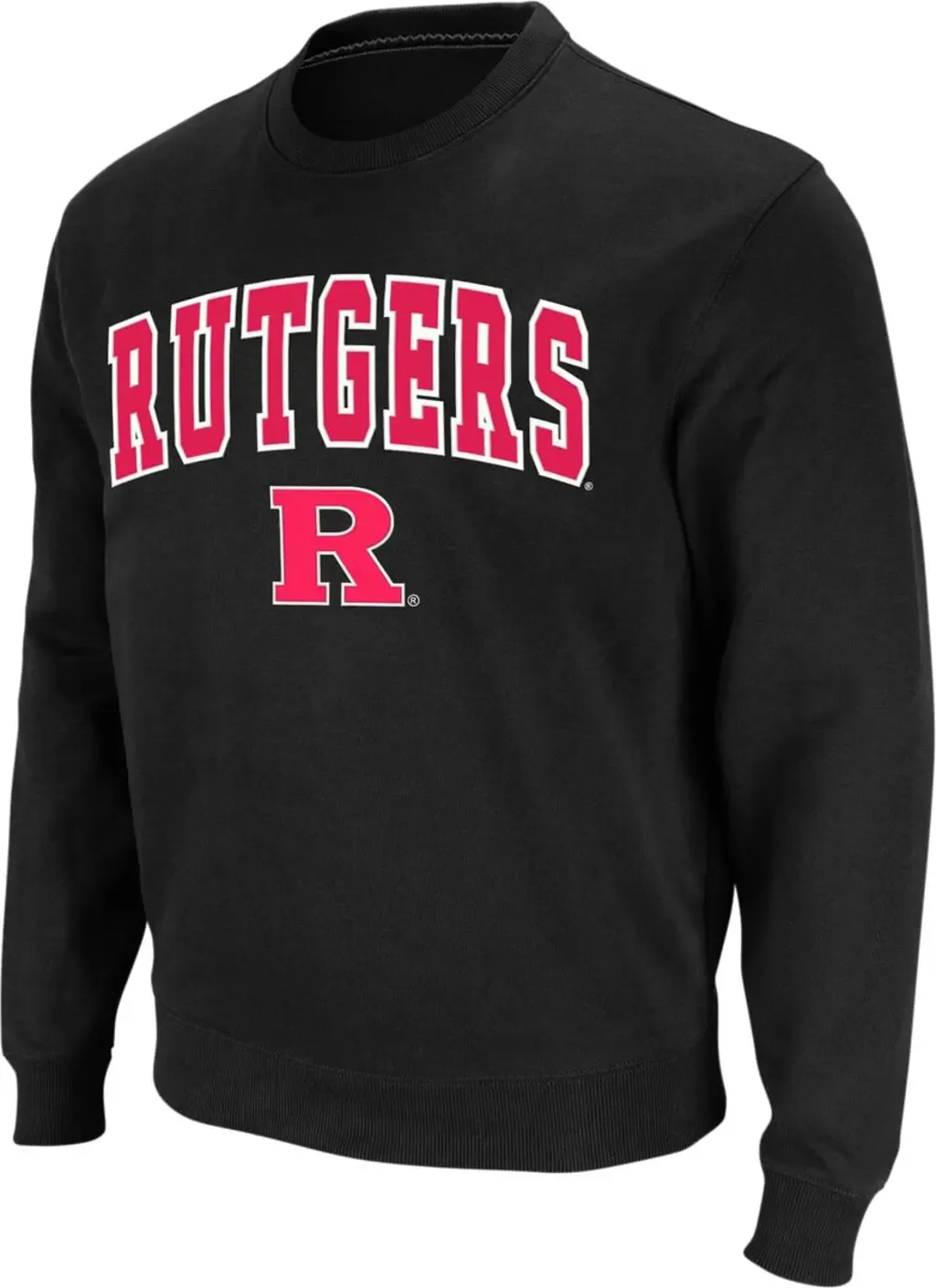 Colosseum Rutgers Scarlet Knights Arch & Logo Crew Neck Sweatshirt by COLOSSEUM