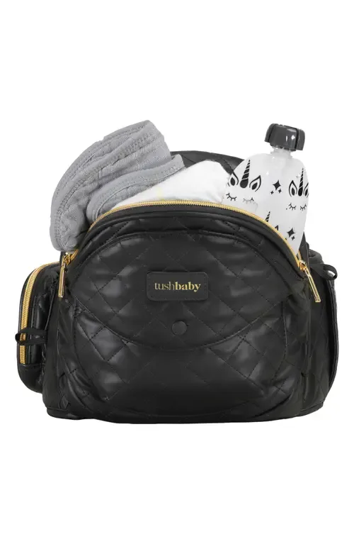 Quilted Faux Leather Hip Seat Carrier by Tushbaby