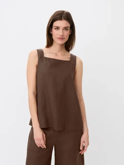 Madisa Linen Square Neck Top by Masai Copenhagen