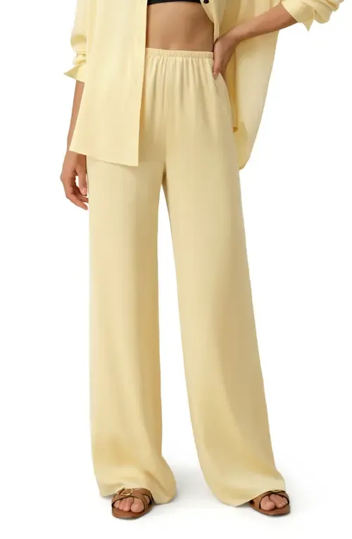 Stretch Silk Georgette Straight Leg Pants by Lilysilk