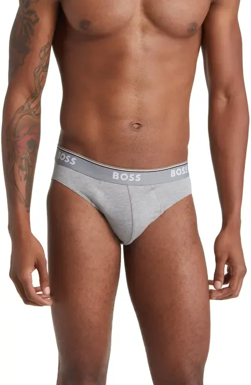 Assorted 3-Pack Power Cotton Stretch Jersey Briefs by BOSS
