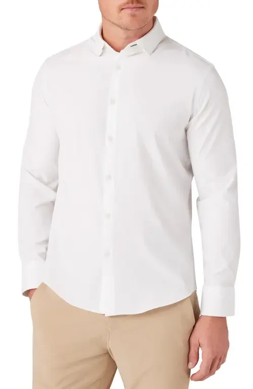 Leeward Solid No-Tuck Button-Up Shirt by Mizzen+Main