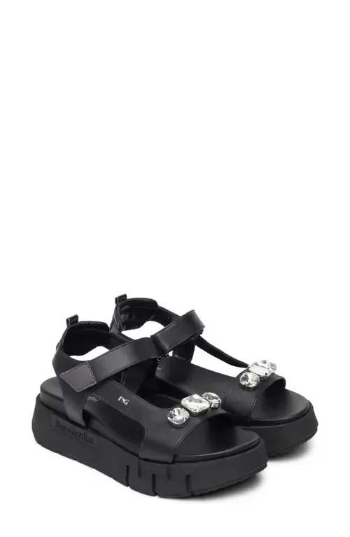 Ankle Strap Platform Sandal by NeroGiardini