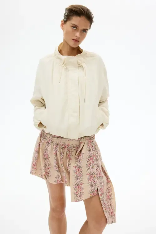 Tie-Detail Bubble-Hem Skirt by H&M