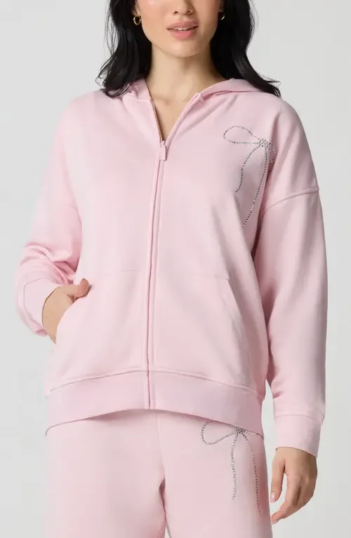 Crystal Bow Front Zip Hoodie by Florence by Mills
