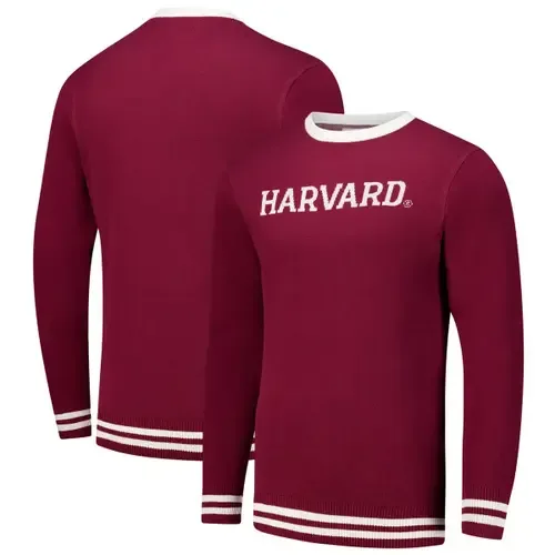 Harvard Crimson Renew Knit Vintage Pullover Sweater by Uscape Apparel