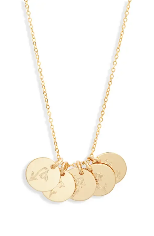Lily Multi Birth Flower Necklace by Set & Stones