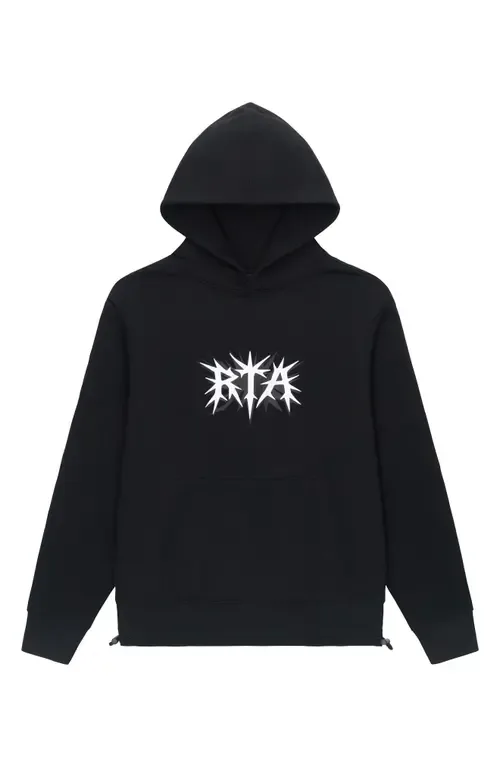 Jordan Black Spike Oversize Graphic Hoodie by RtA