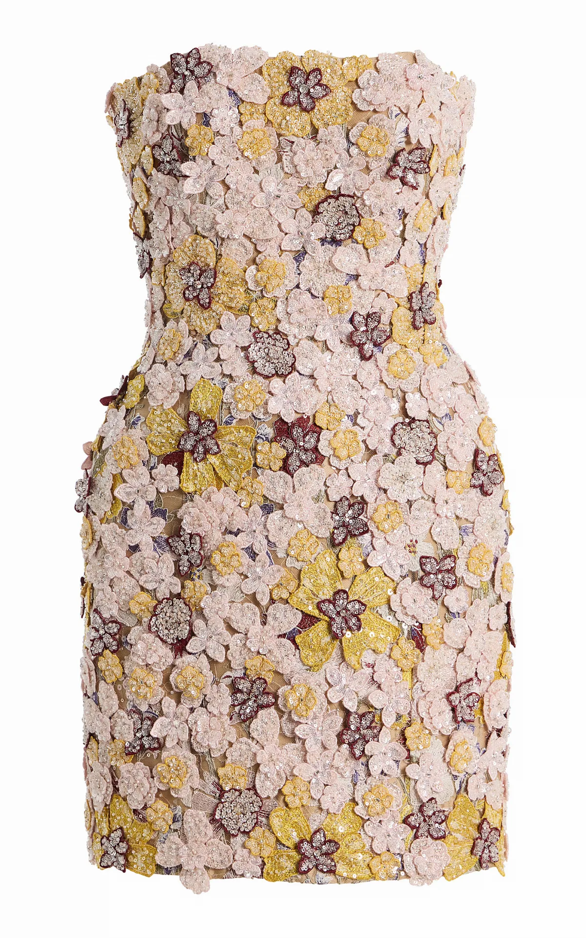 Sirra Beaded Lace Mini Dress by Costarellos
