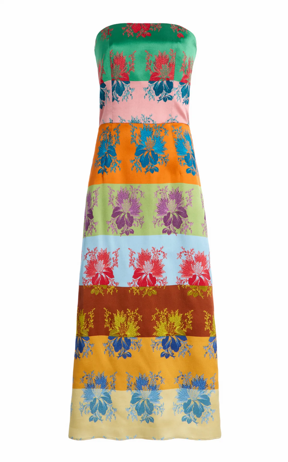 Paint Me in Stripes Silk-Blend Dress by Rosie Assoulin