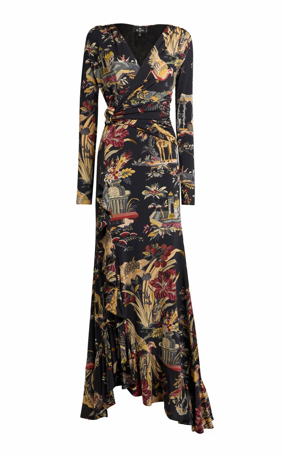 Printed Wrap-Front Maxi Dress by Etro