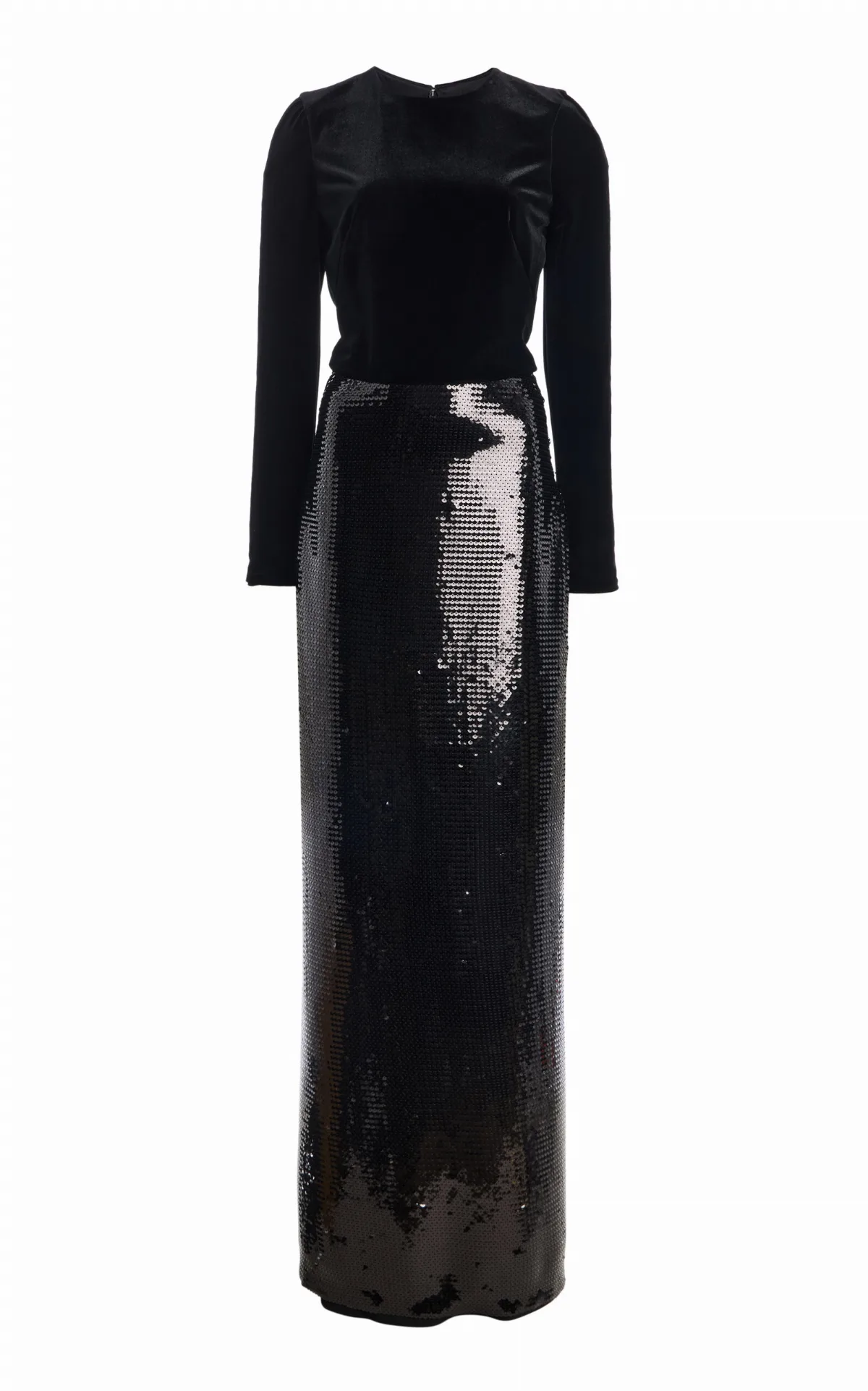 Long Sleeve Sheath Gown by Monique Lhuillier
