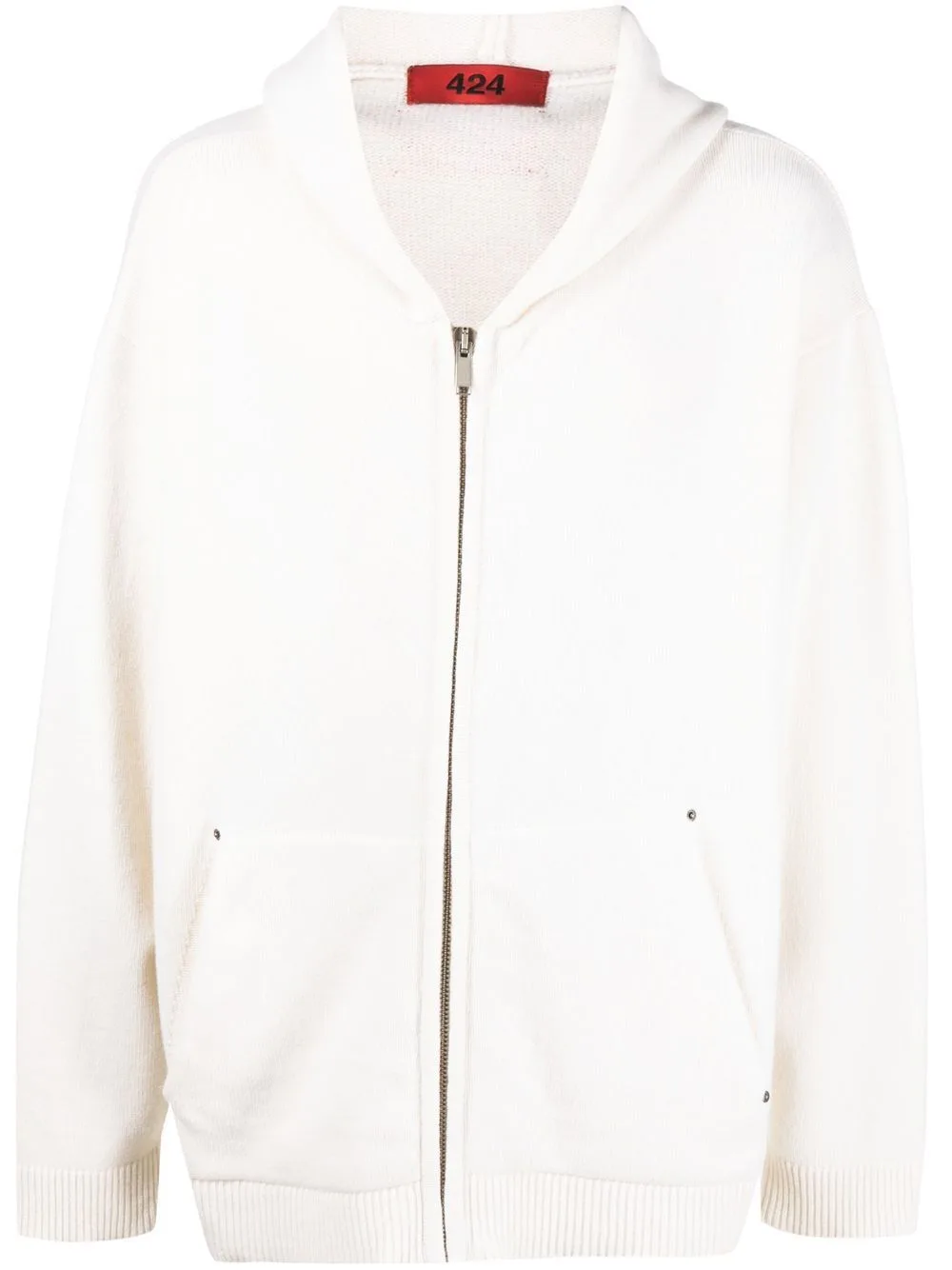 Zip-Up Wool-Blend Hoodie by 424